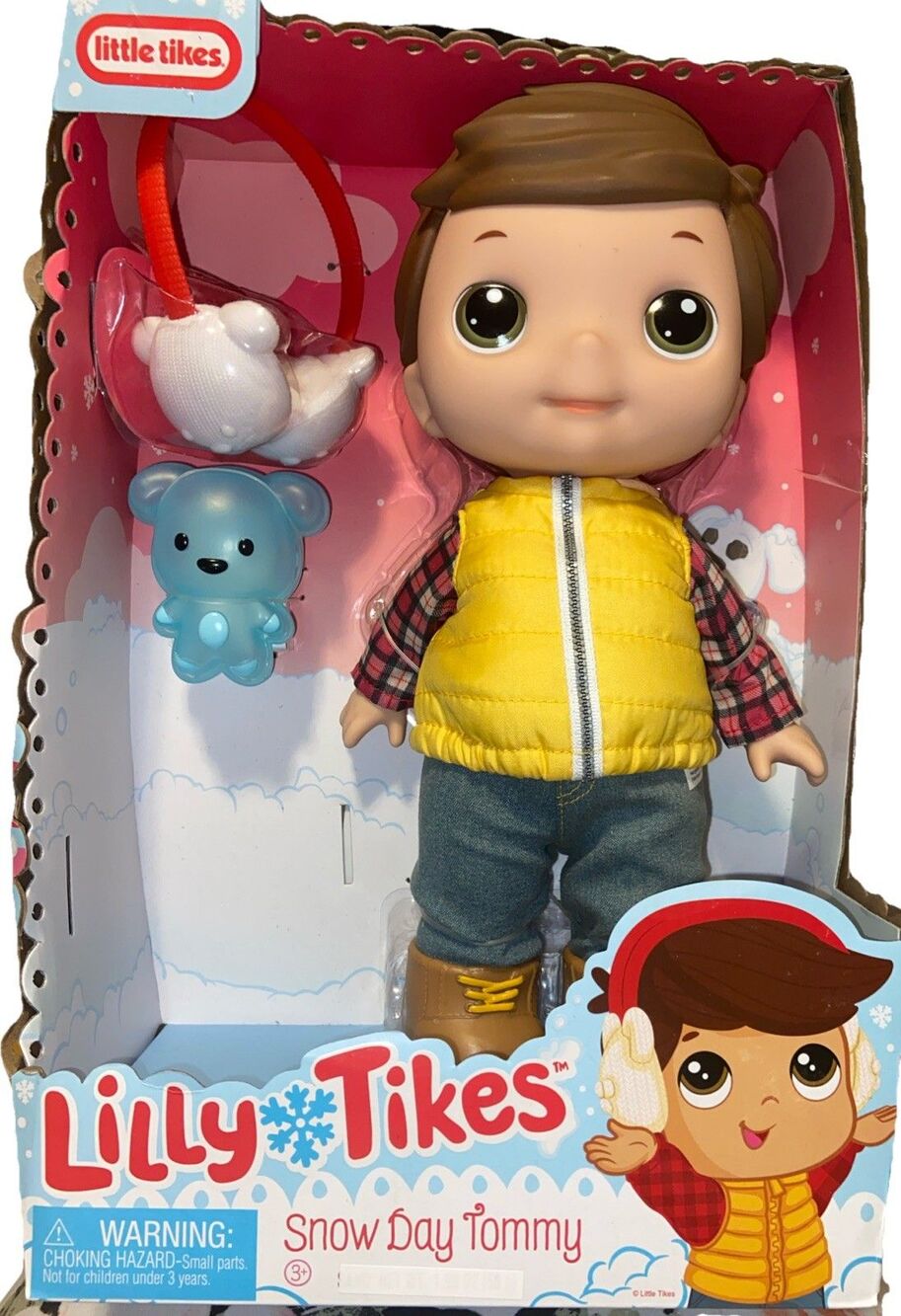 Little Tikes Snow Day Tommy Doll w/ Winter Themed Moldable Snow Bear New in Box